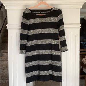 Size Small | Black and Gray Stripper Sweater Dress